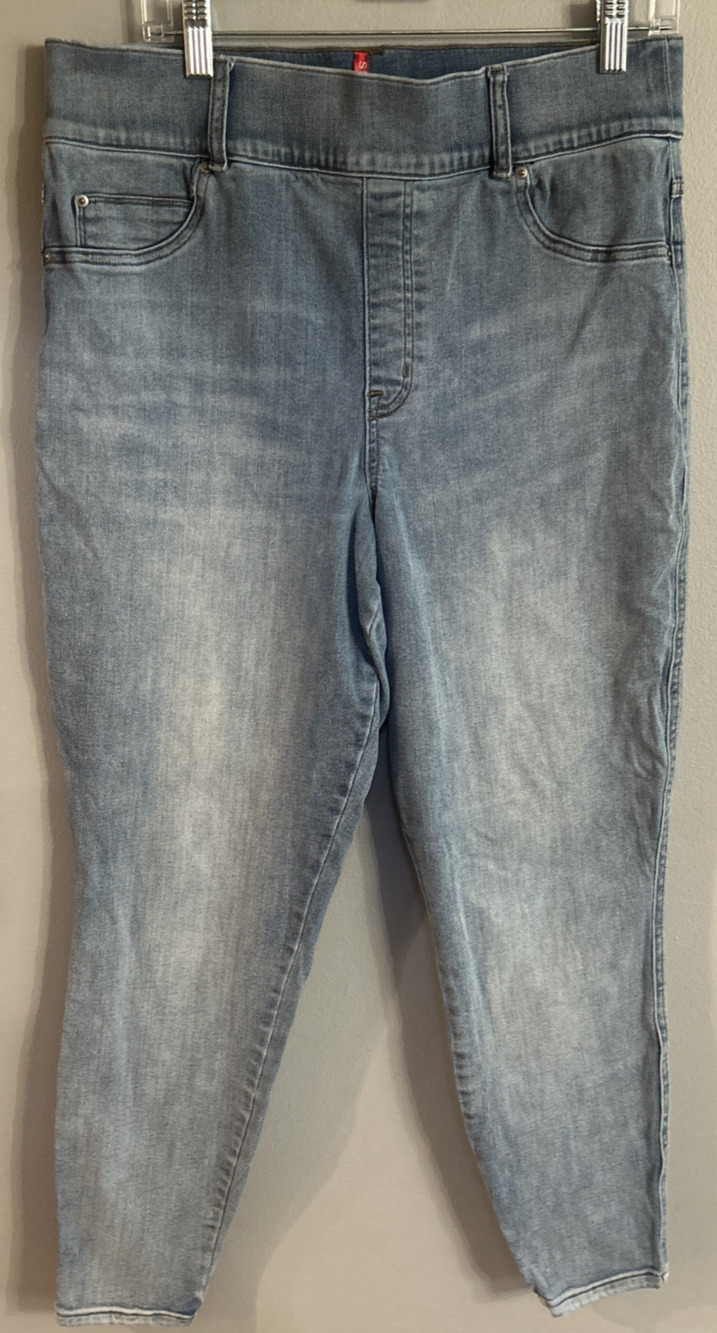 SPANX Light Vintage Wash Pull-On Skinny Ankle Jeans 1X Shaping Denim 20275R